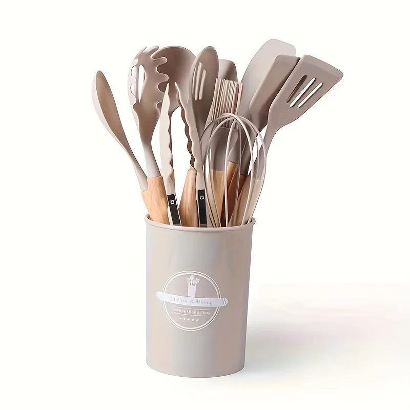Lumora™ Culinary Elite: The Professional Silicone Utensil Collection