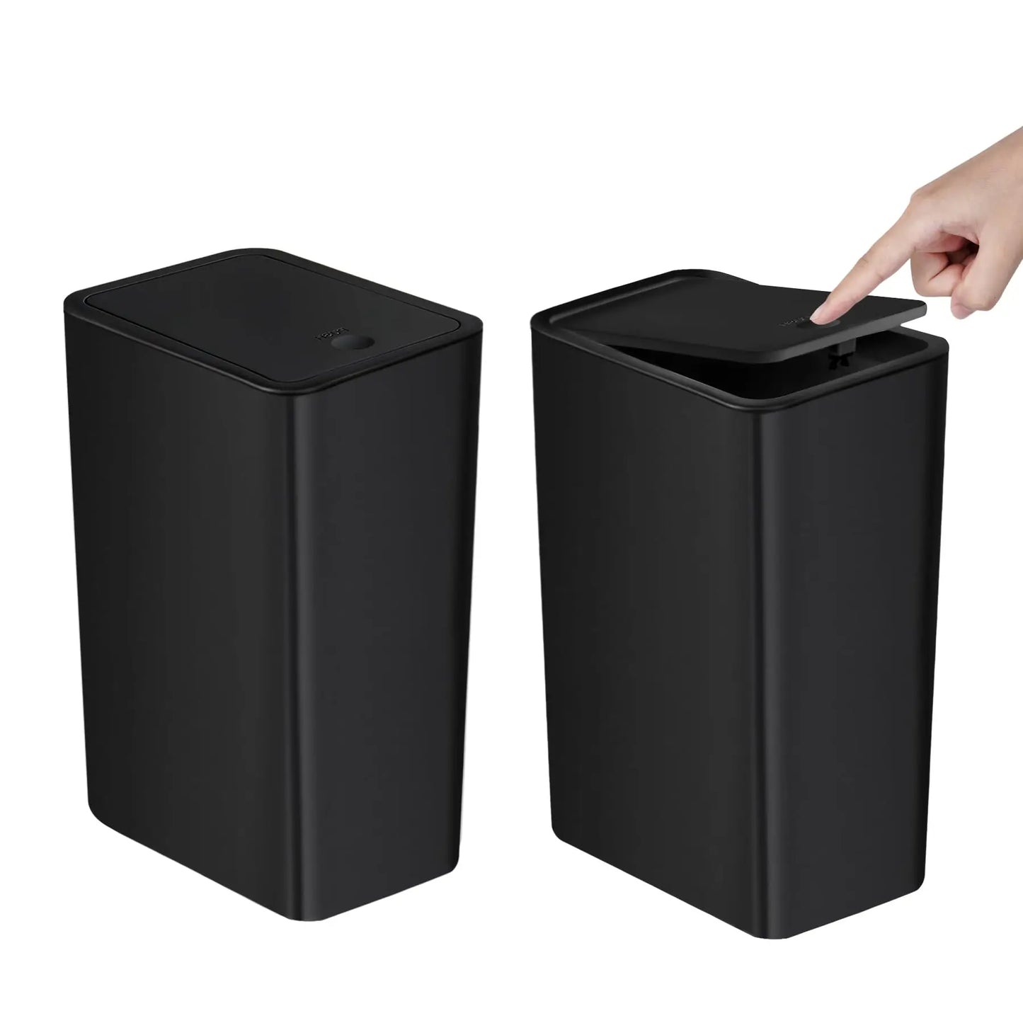 Lumora™ Slim-Profile Press-Top Storage Bin