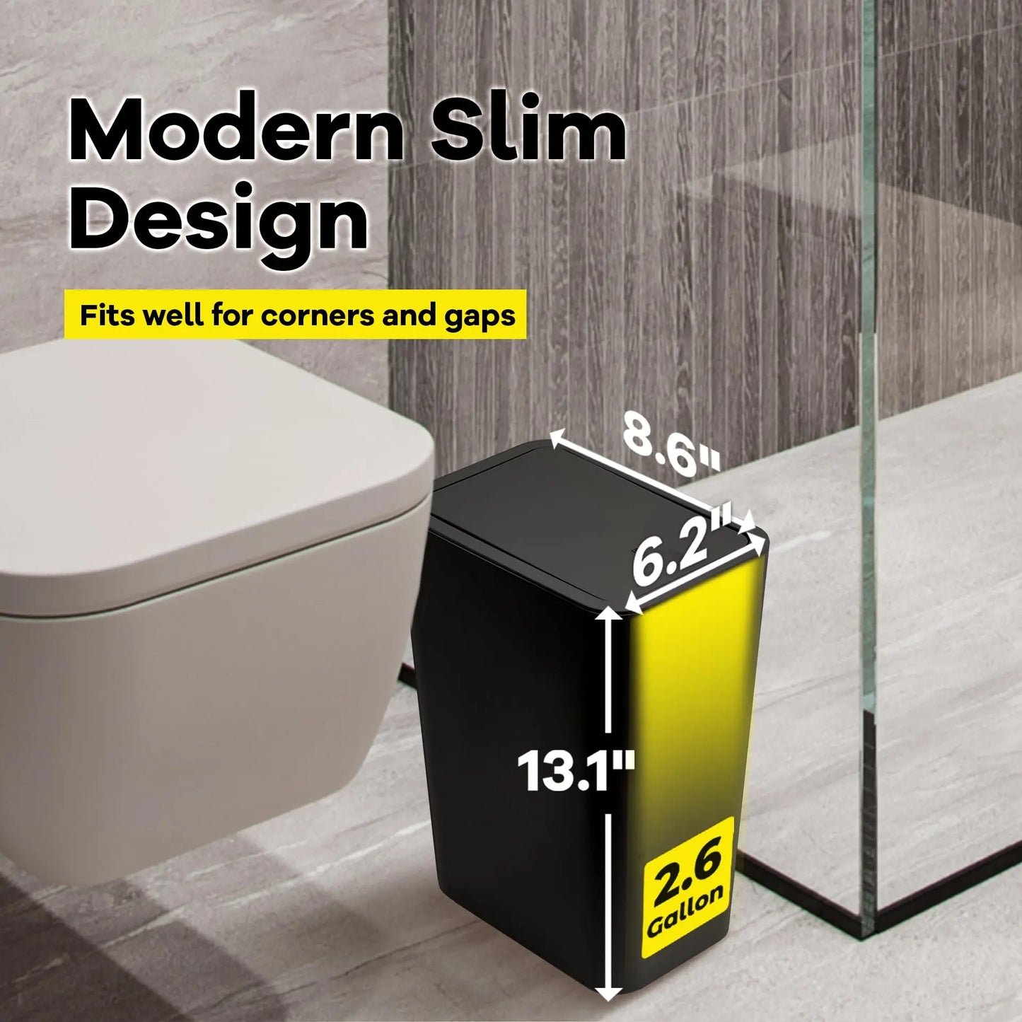 Lumora™ Slim-Profile Press-Top Storage Bin