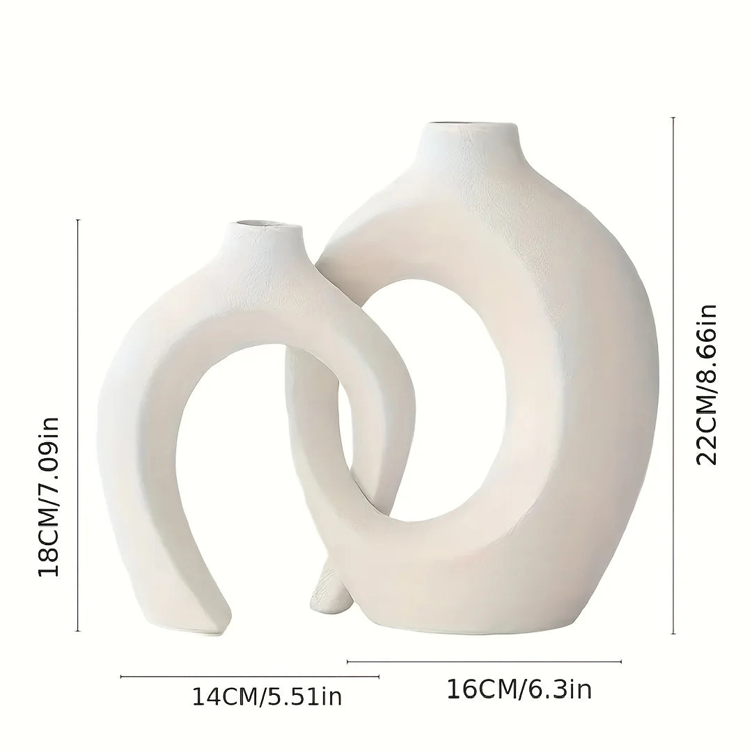 Lumora™ Boho Arch Series: The Hand-Finished Ceramic Duo