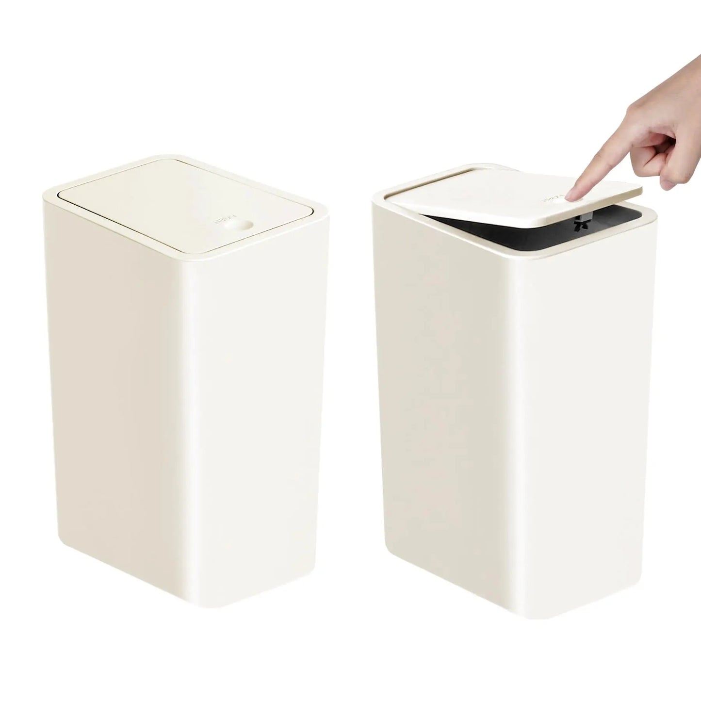 Lumora™ Slim-Profile Press-Top Storage Bin
