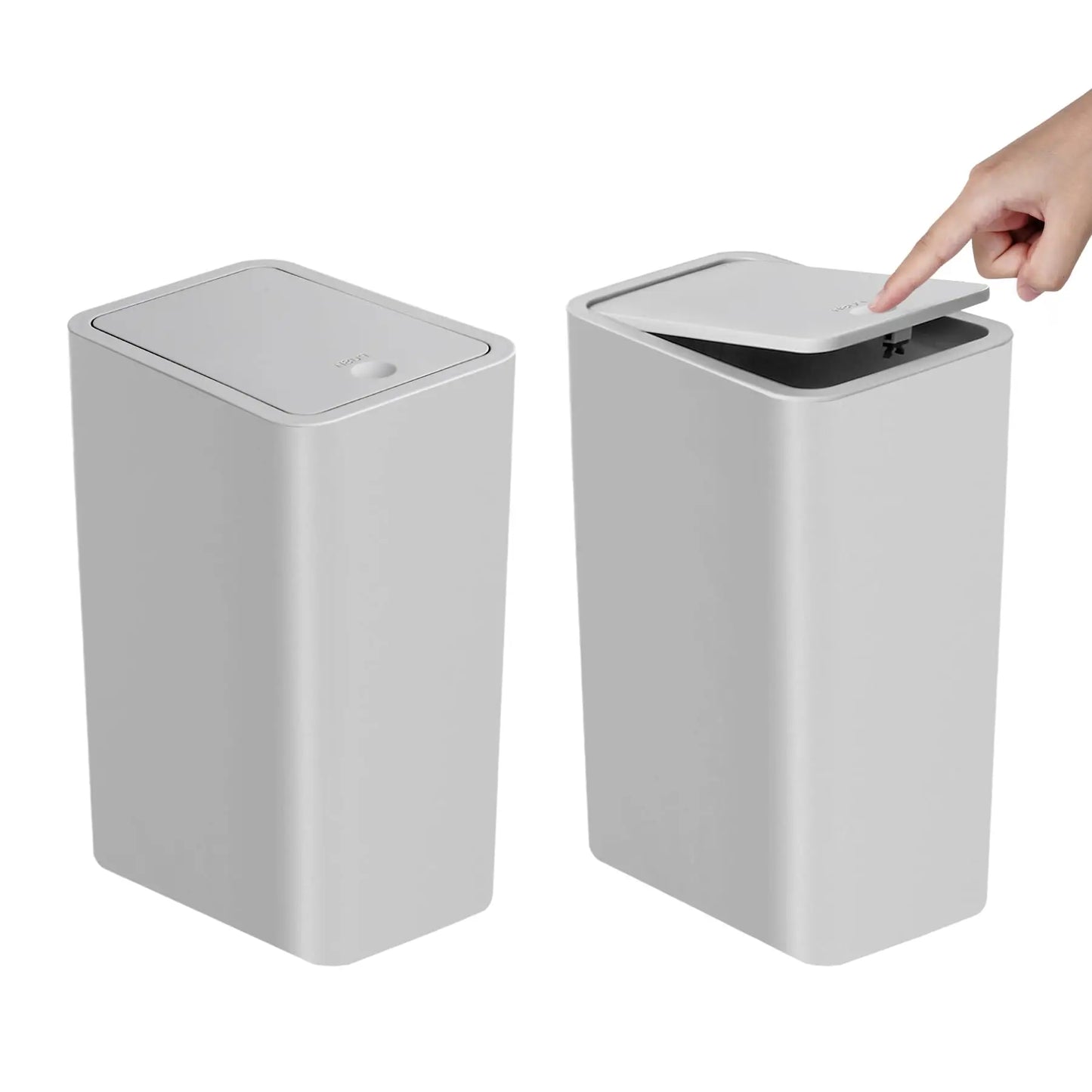 Lumora™ Slim-Profile Press-Top Storage Bin