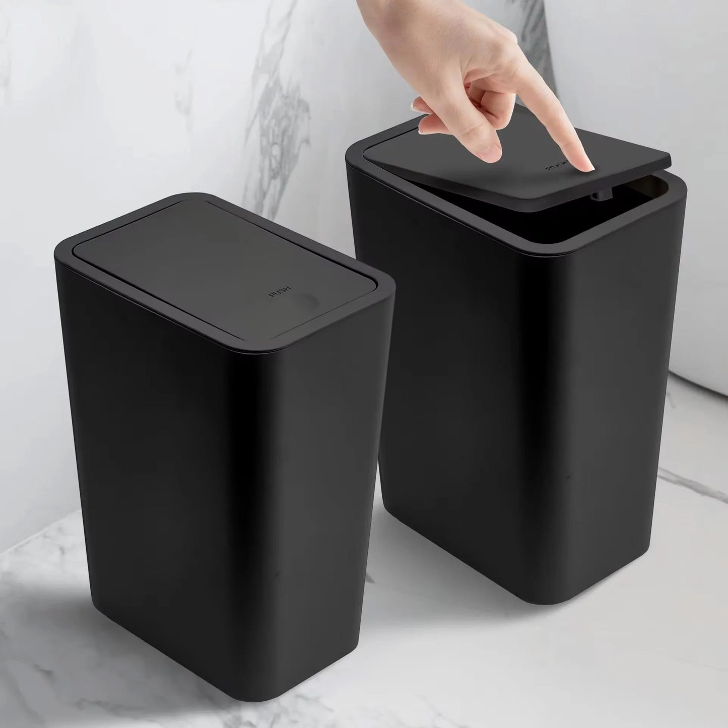 Lumora™ Slim-Profile Press-Top Storage Bin