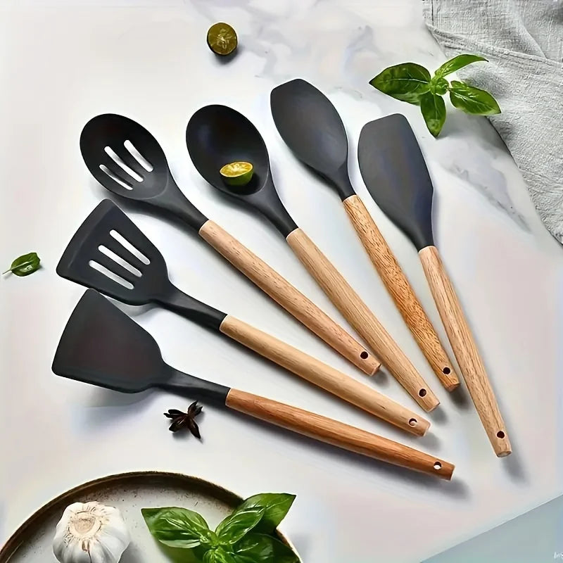 Lumora™ Culinary Elite: The Professional Silicone Utensil Collection
